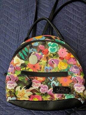 Disney Alice In Wonderland Floral Mini Backpack - Multicolor